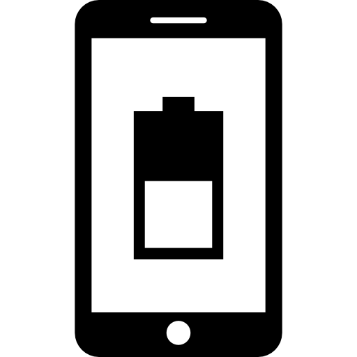 Telephone battery half charged